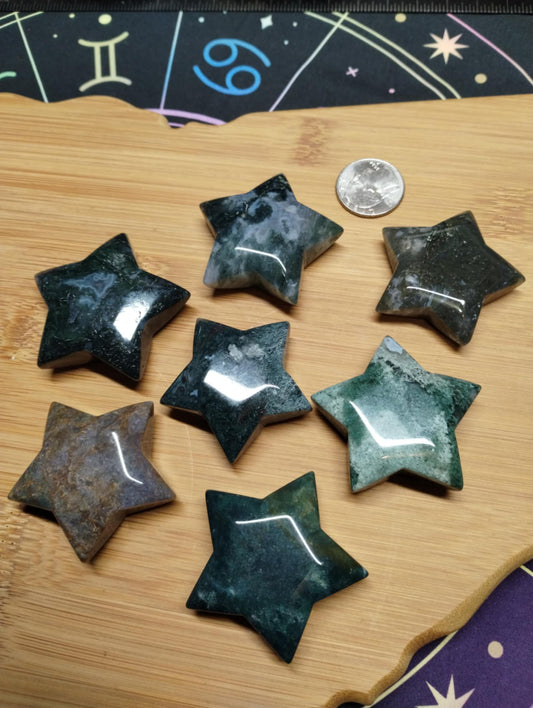 Moss Agate Stars ⭐️