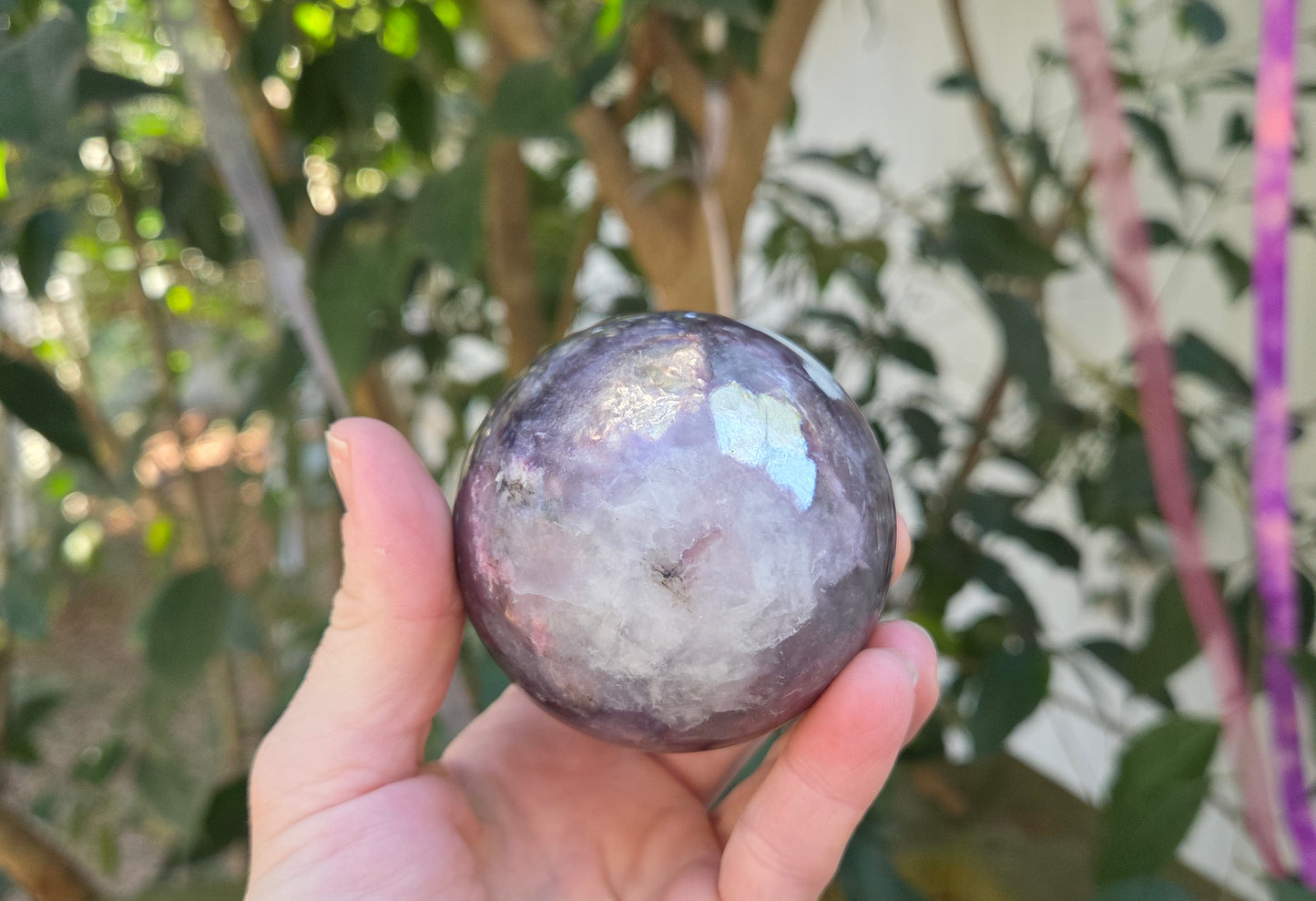 Gem Lepidolite Sphere💫