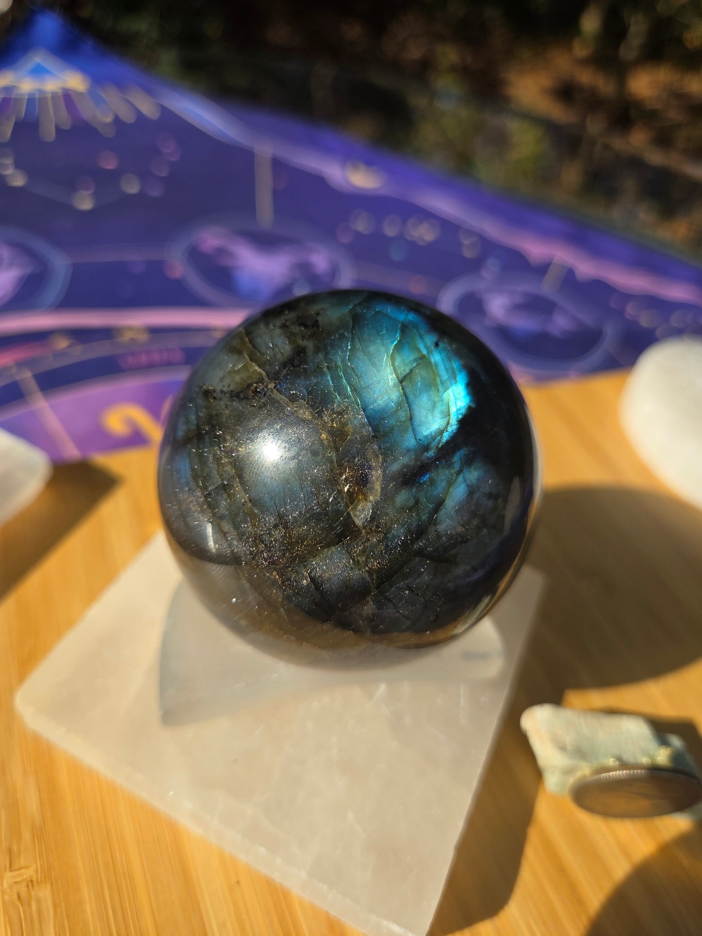 Flashy Labradorite Sphere!!!
