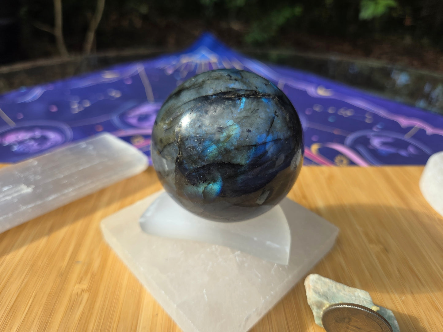 Flashy Labradorite Sphere!!!