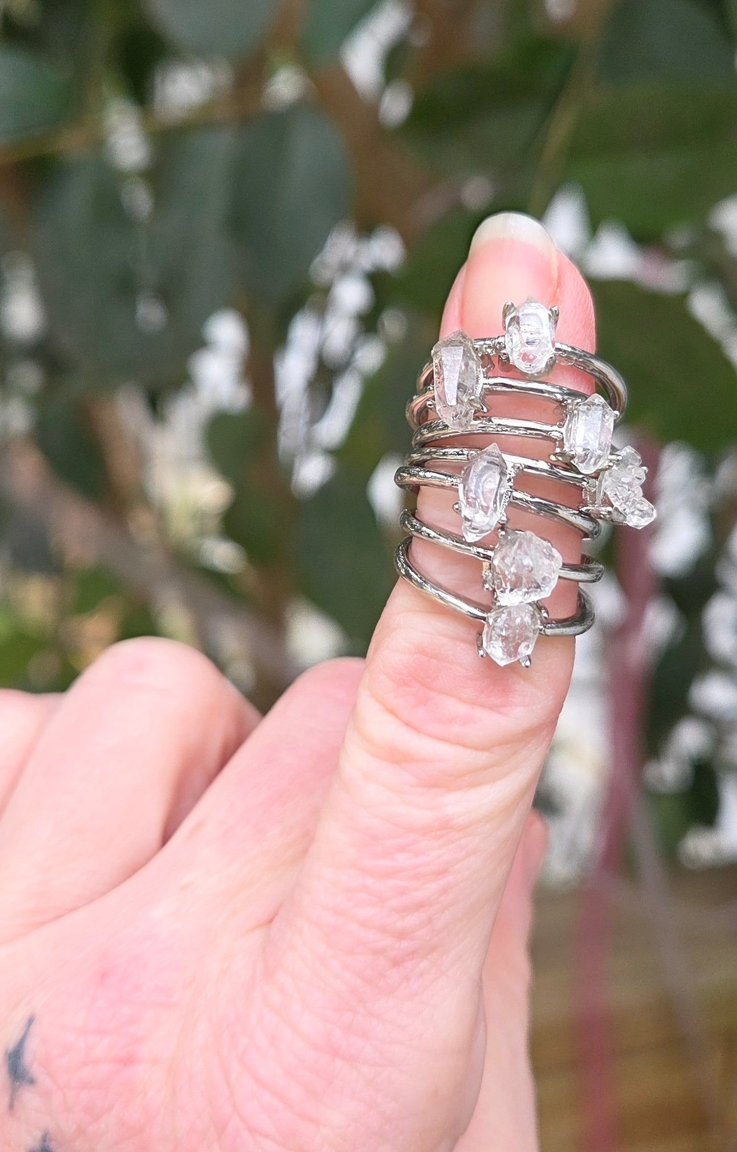 Herkimer Diamond Ring 💍 (smaller stone)