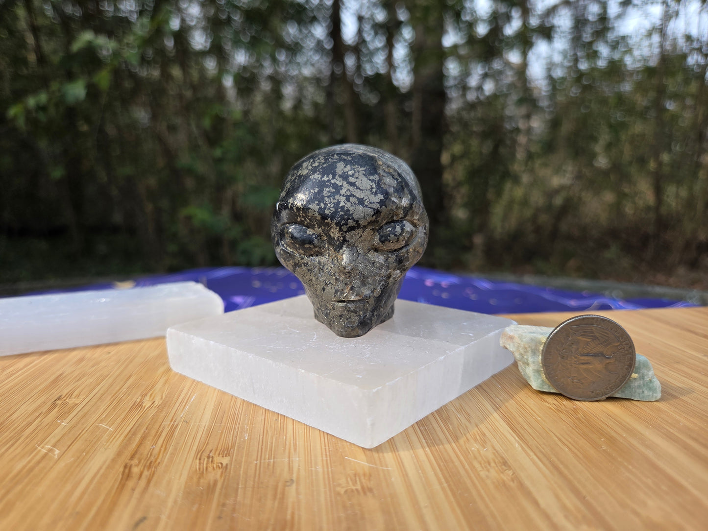Pyrite Alien 👽 Skull